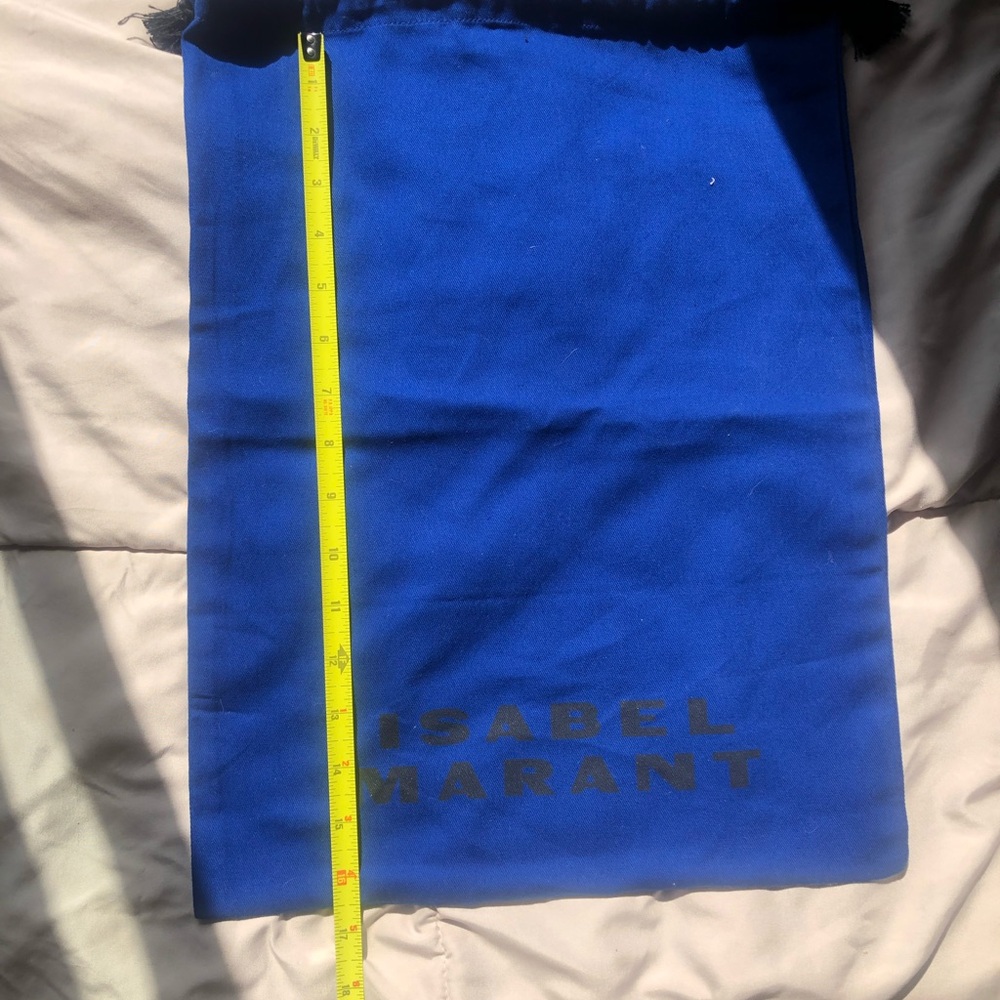 Isabel Marant Royal Blue Drawstring Pouch - Picture 3 of 6